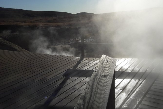 Reykjanes peninsula- Geopark and much more. Private tour - Gunnuhver adds steam, mud, and an Icelandic ghost