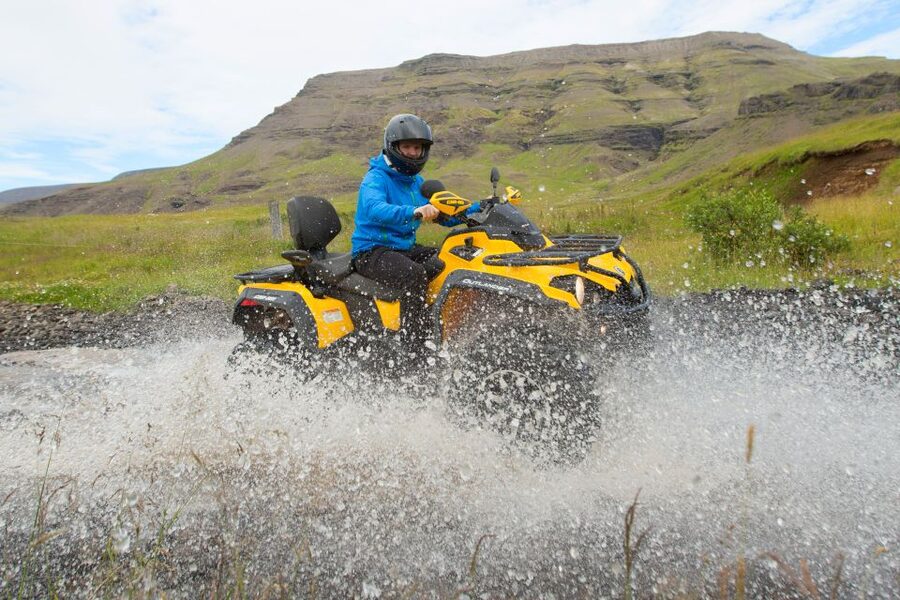 Reykjavik: ATV Ride & Whale Watching Boat Tour - A practical break at Reykjavik harbor