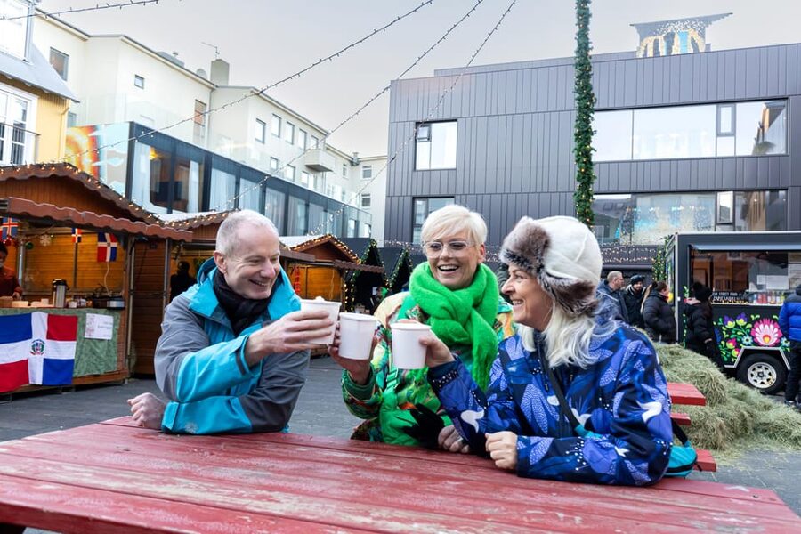 Reykjavik: Christmas Food Tour with Tastings and Drinks - Christmas lights and Reykjavik after dark