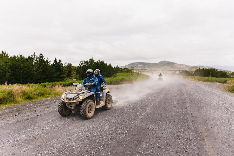 Reykjavik: Countryside Guided ATV Tour with Transfers - Riding toward Lake Hafravatn