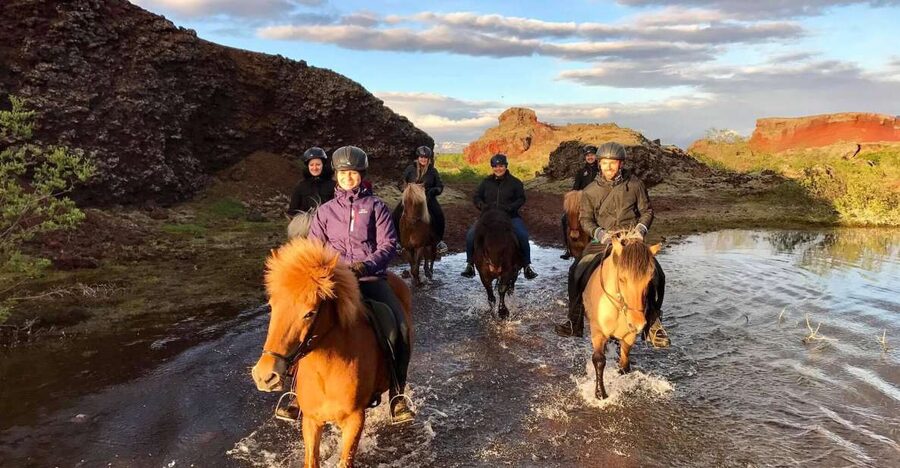 Reykjavik: Evening Sleipnir Horse Riding Tour with Pickup - Hólmsheiði and Stallion Valley by horseback