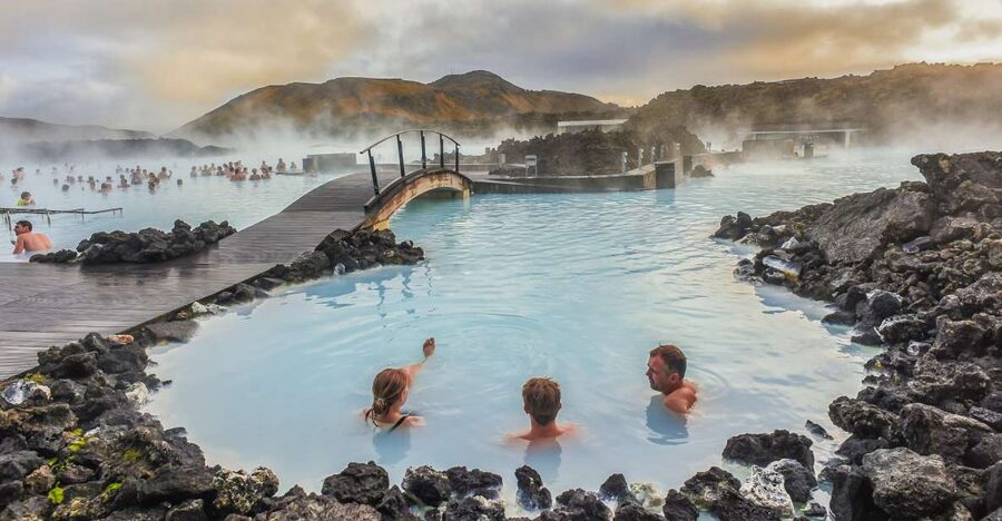 Reykjavík: Golden Circle, Blue Lagoon, and Aurora Tour - Gullfoss, Iceland’s powerful two-stage waterfall