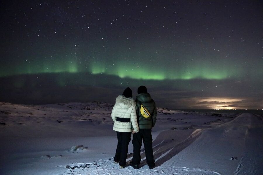 Reykjavík: Golden Circle, Blue Lagoon, and Aurora Tour - Kerið crater, a short stop with a strong color contrast
