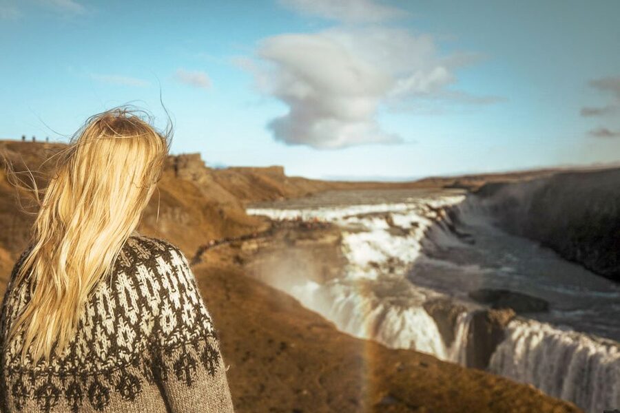 Reykjavik: Golden Circle Full-Day Tour with Kerid Crater - Gullfoss, where the river drops into the gorge