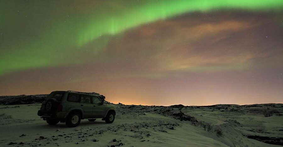 Reykjavik: Golden Circle & Northern Lights 4x4 Tour - Geysir and Strokkur, steam in the open air