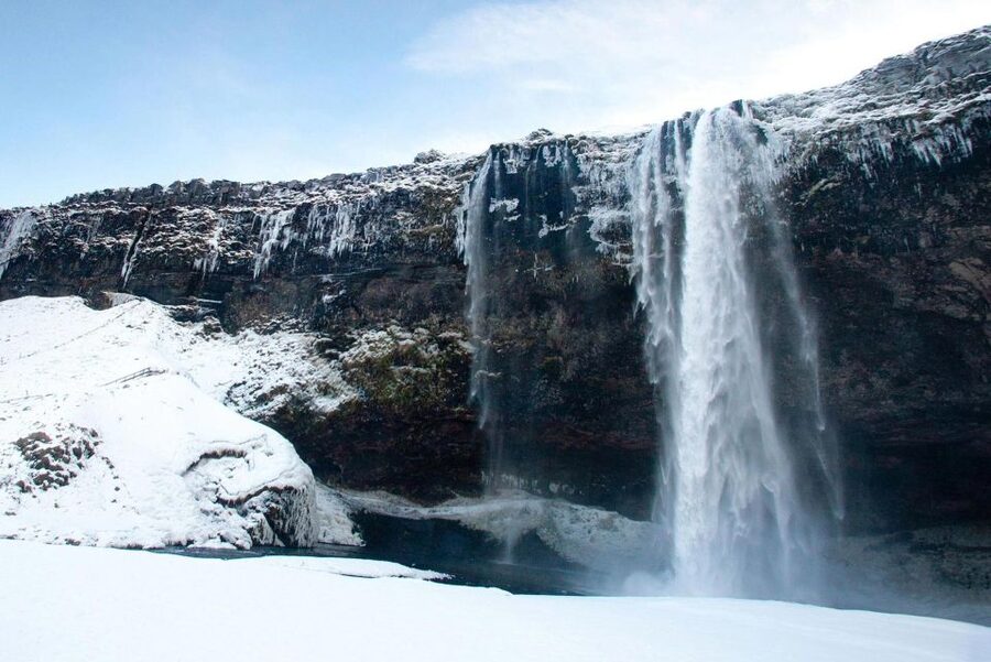 Reykjavik: Iceland South Coast & Glacier Snowmobile Tour - Skógafoss brings a powerful finish to the return