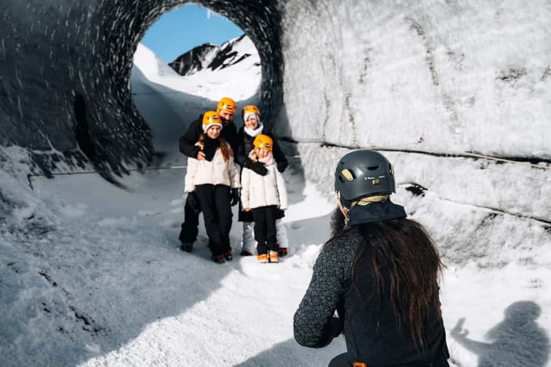 Reykjavik: Katla Ice Cave & South Coast Waterfalls Tour - Walking across the glacier to the cave