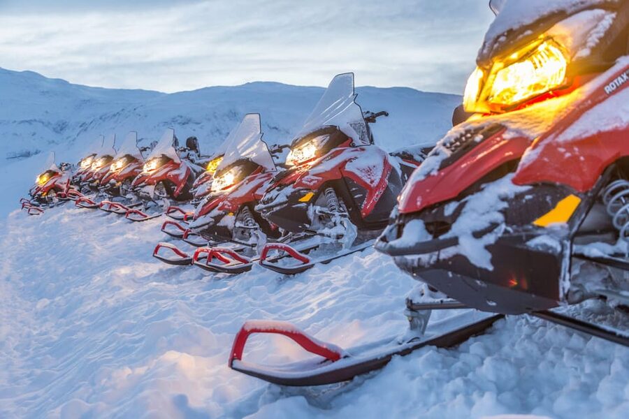 Reykjavík: Langjökull Glacier Snowmobile Tour with Ice Cave - Your first snowmobile lesson