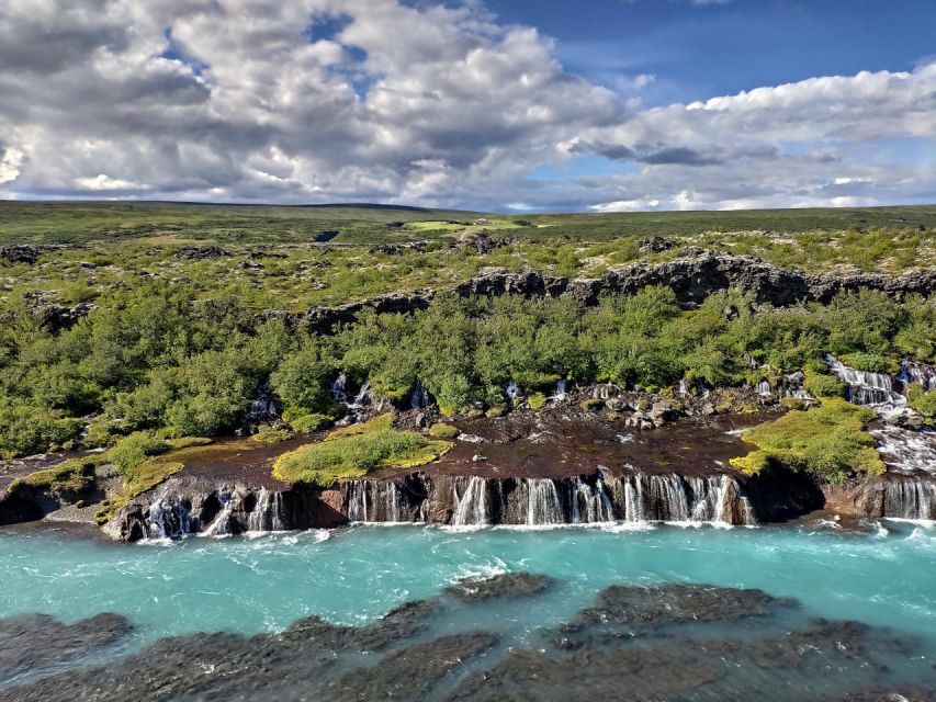 Reykjavik: Lava Cave, Hot Springs, and Waterfalls Tour - Entering Viðgelmir, a 1,600-meter lava cave