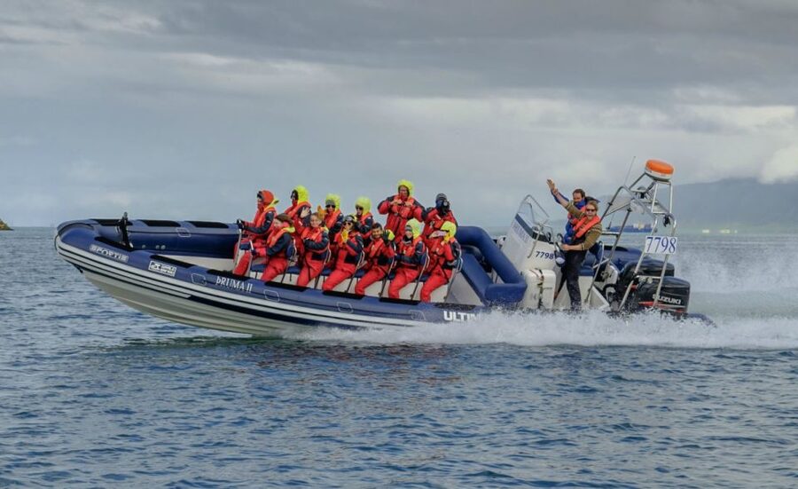 Reykjavik: Premium Whale Watching with Flexible Ticket - Leaving Reykjavík Old Harbour by RIB
