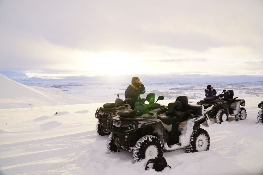 Reykjavik Quad Bike Twin Peaks Tour - The second hour: Lava Field Peak and rougher ground