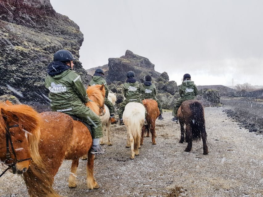 Reykjavik: Red Lava Horse Riding Tour - The first 5 to 7 kilometers through the Redhills