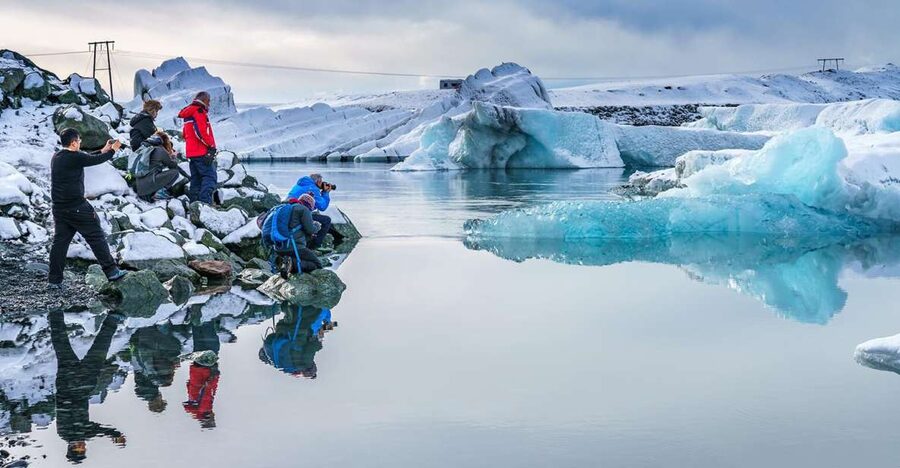 Reykjavik: South Coast, Diamond Beach, and Jökulsárlón Tour - Two waterfalls, two very different moods
