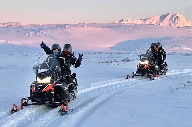 Snowmobile Tour by Lake Mývatn - A manageable group, but not a private tour
