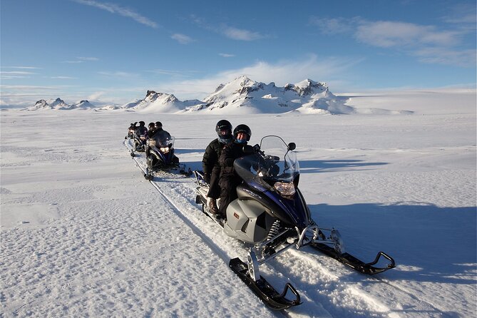 Snowmobiling on Langjokull Glacier and Secret Lagoon Tour - Getting ready at the glacier base
