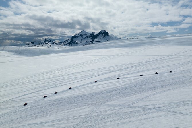 Snowmobiling on Langjökull Glacier from Geysir Area - One hour across Langjökull Glacier