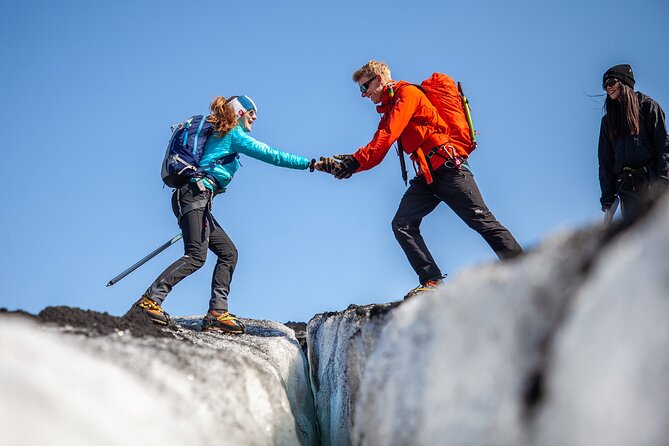 Sólheimajökull Glacier Hike – Adventure in a Small Group - About an hour among blue ice and crevasses