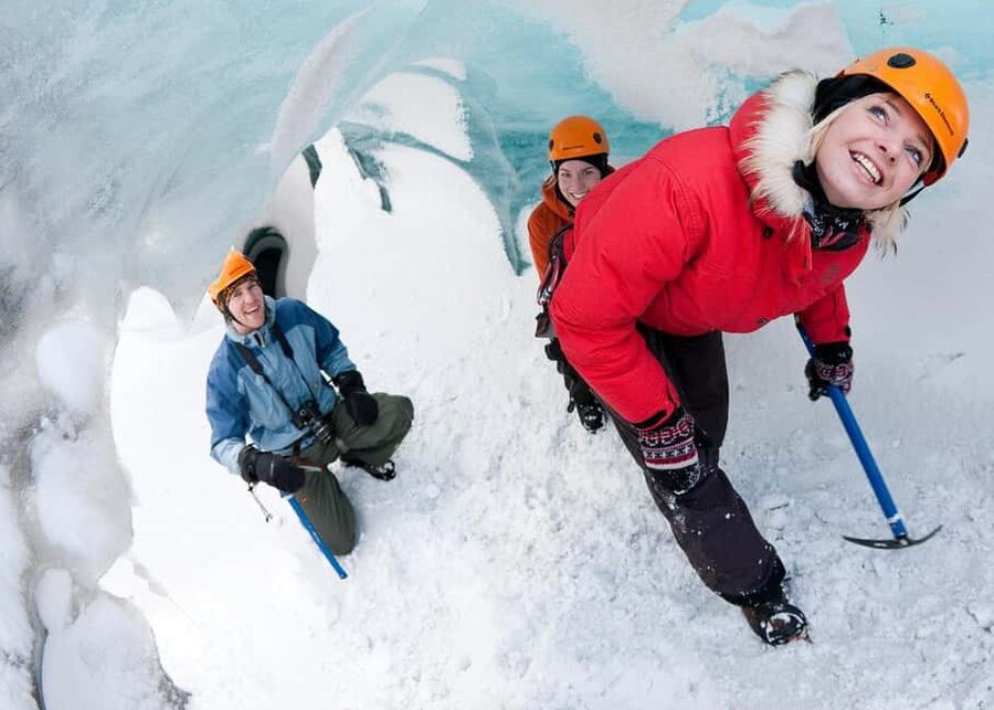 Sólheimajökull: Guided Glacier Hike - Stepping onto blue ice