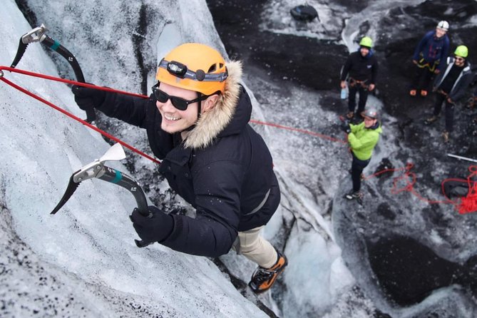 Sólheimajökull Ice Climbing and Glacier Walk - Learning to walk with crampons