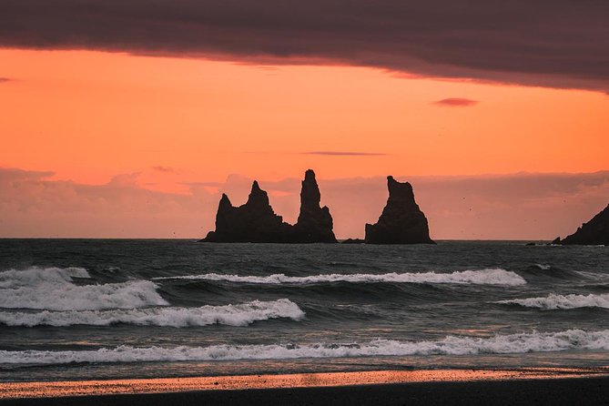 South Coast Day Tour Black Sand Beach & Waterfalls from Reykjavik - Reynisfjara: black sand and serious wave safety