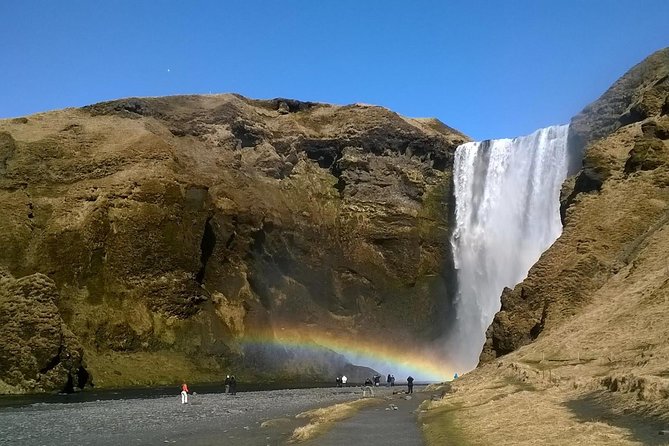 South Coast Small-Group Tour from Reykjavík - Sólheimajökull shows ice at close range