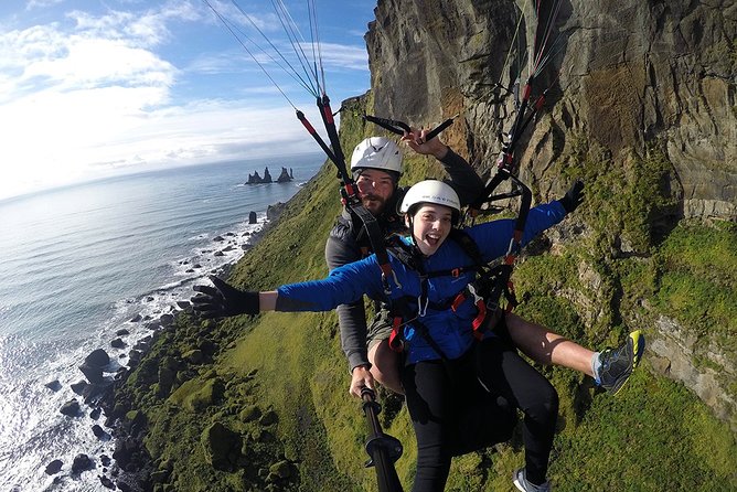 Tandem Paragliding Flights from Vik - Reynisdrangar and the sea cliffs