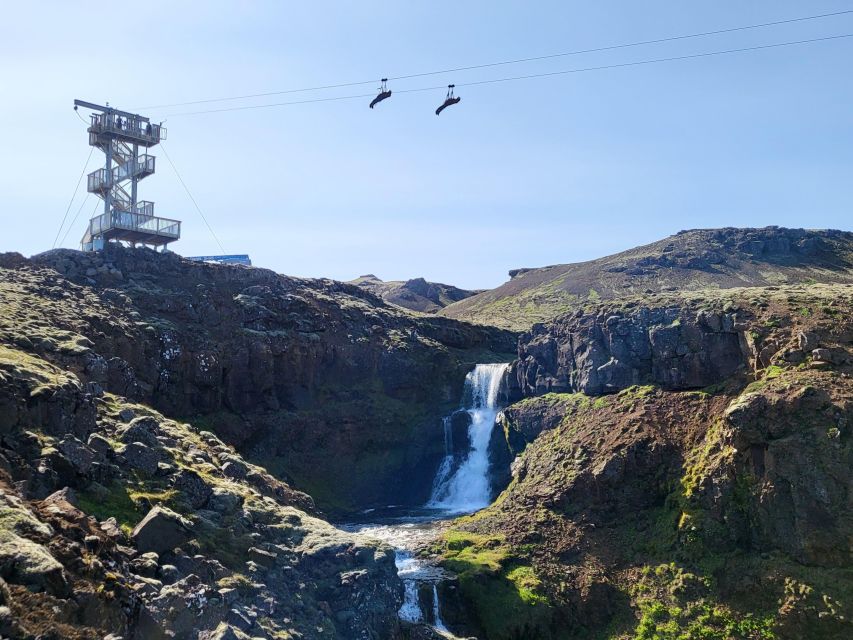 The Falcon : Superman ride with Mega Zipline Iceland - Safety gear, rules, and the Superman position