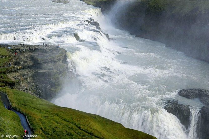 The Golden Circle Guided Bus Tour from Reykjavik - Strokkur and the restless ground at Geysir