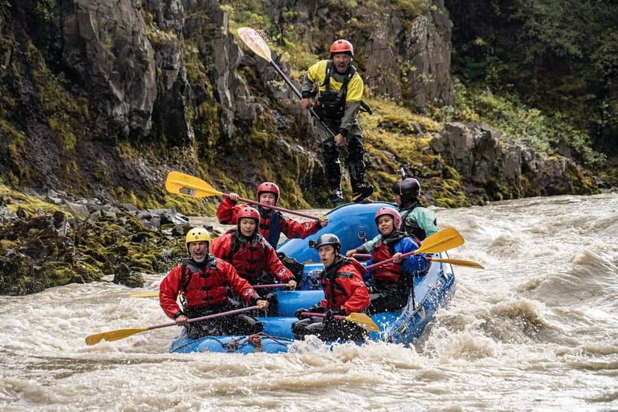 Varmahlíð: East Glacial River Whitewater Rafting - A 20-minute riverside break