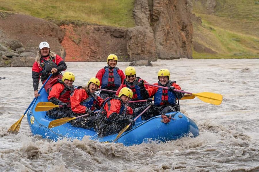 Varmahlíð: Guided Family Rafting Trip - Rafting through the West Glacial River