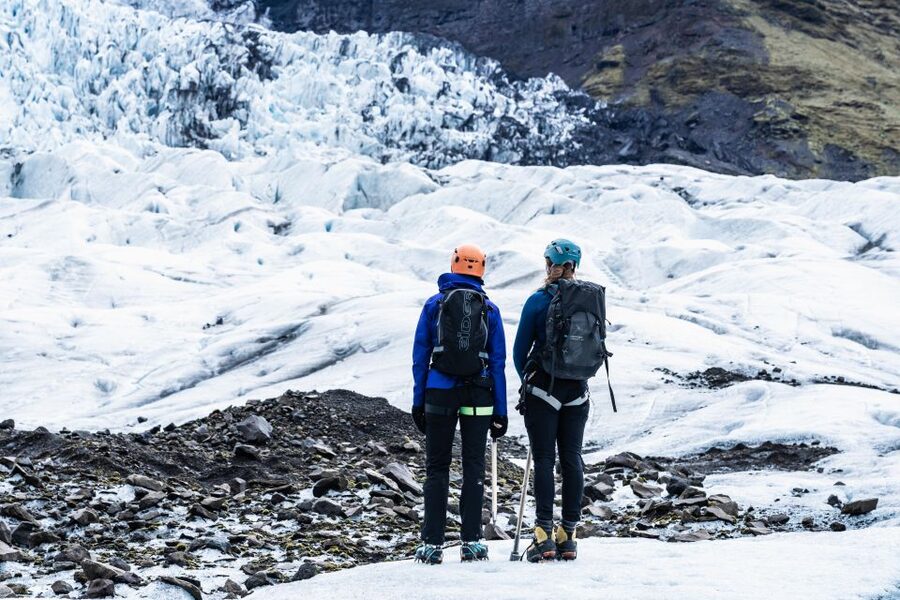 Vatnajökull: Short Glacier Encounter Walk with 4x4 Transfer - Getting fitted for crampons and safety gear