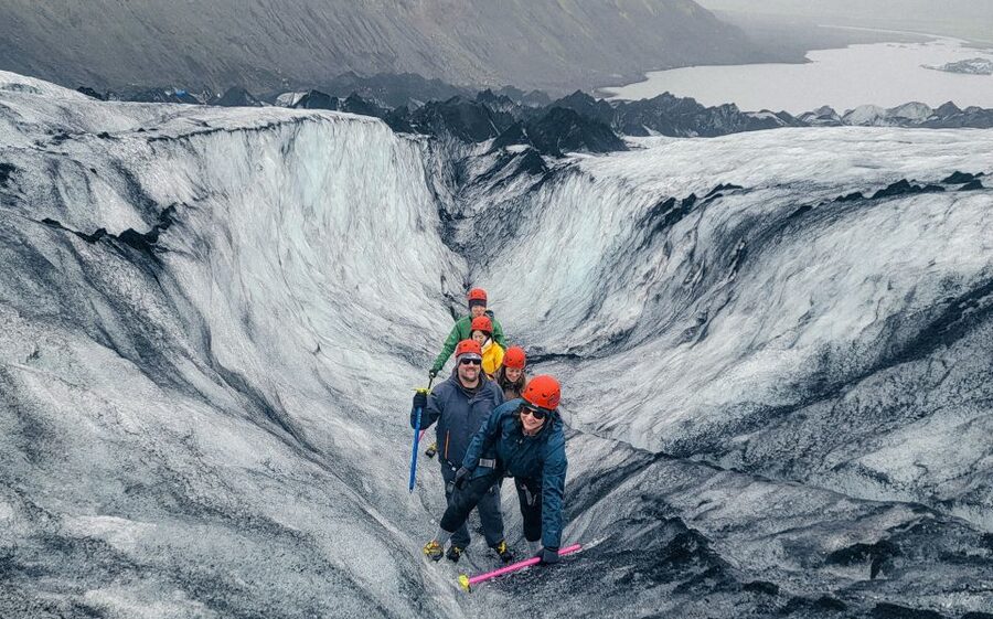 Vik: Guided Glacier Hike on Sólheimajökull - Fitting crampons and learning the basics