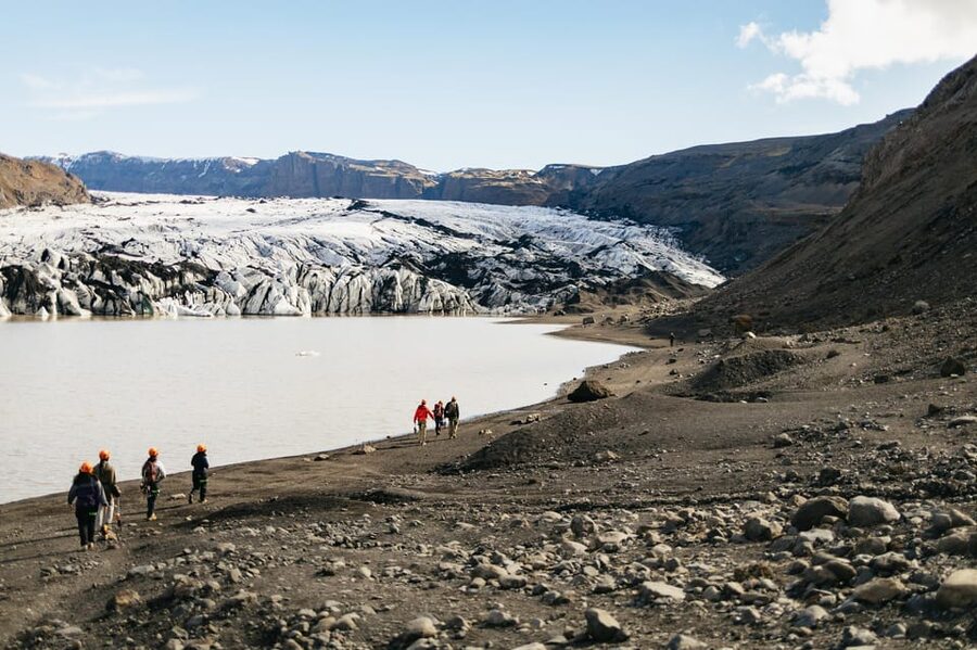 Vik: Guided Sólheimajökull Glacier Hike - Volcanic ash, blue ice, and changing formations