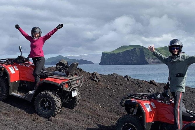 Volcano ATV Tour - Coveralls, Gloves, and Weather on Heimaey