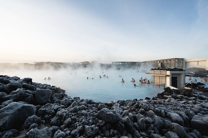 Volcano Hike and Blue Lagoon Including Admission Small Group Tour - Walking across the Fagradalsfjall eruption field