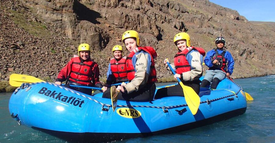 West Glacial River Family Rafting - Hot chocolate from a geothermal spring